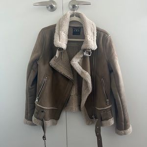Zara shearling jacket